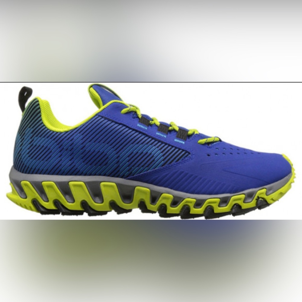 adidas Vigor 5 Trail Running Shoes Blue and Neon Yellow